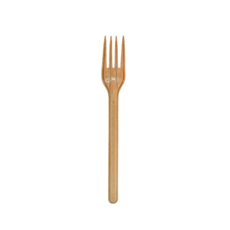 CompostZero™ Fork 6.75 IN Natural 100 Count/Pack 10 Packs/Case 1000 Count/Case