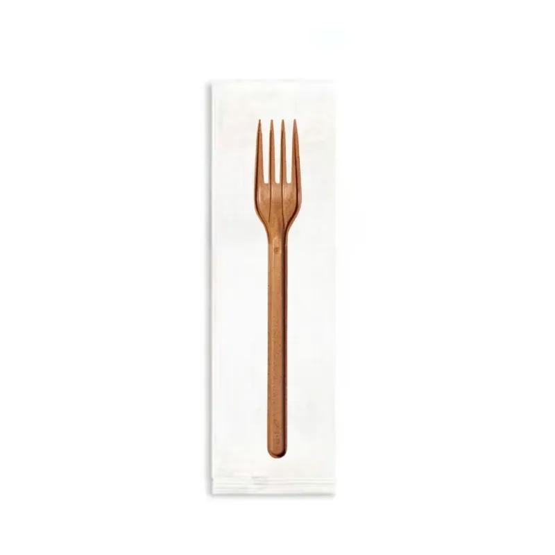 CompostZero Fork 6.75 IN Biopolymer Resin Natural Wrapped Bulk 1000/Case