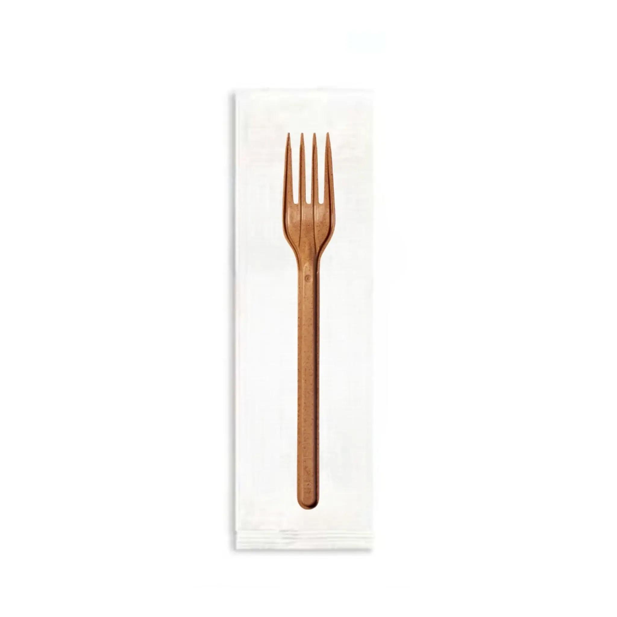 CompostZero Fork 6.75 IN Biopolymer Resin Natural Wrapped Bulk 1000/Case