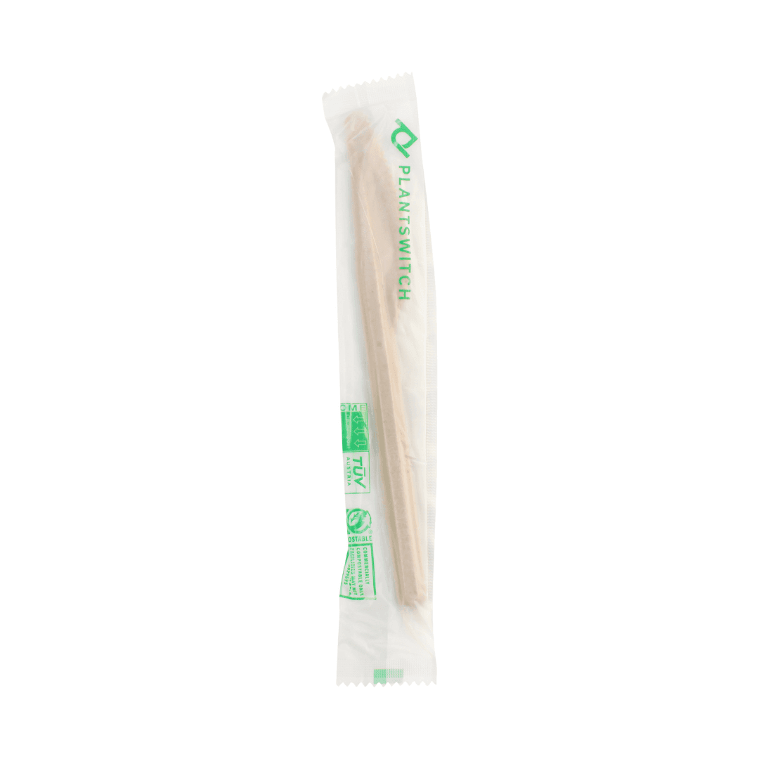CompostZero™ Knife 7 IN Natural Wrapped 1000/Case