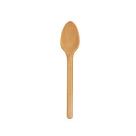 CompostZero™ Spoon 6 IN Natural 100 Count/Pack 10 Packs/Case 1000 Count/Case