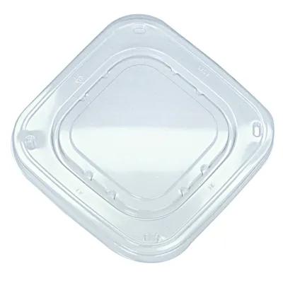 Lid Flat 7.8X7.8X0.7 IN PET Clear Square For Container 4800/Pallet