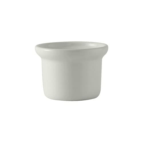 Petite Marmite Crock 8 OZ China White Round Mirror Finish Gloss 12/Case