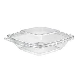 Safe-T-Fresh® Deli Container Hinged With Dome Lid 24 OZ RPET Clear Square 174/Case