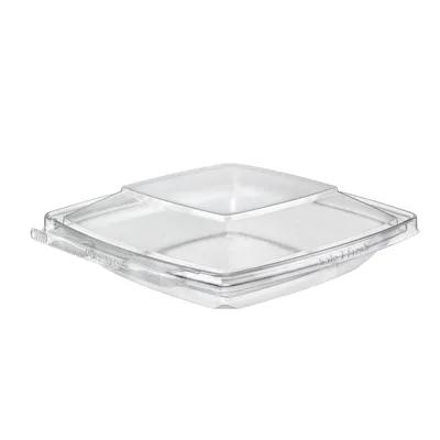 Safe-T-Fresh® Deli Container Hinged With Dome Lid 16 OZ RPET Clear Square 174/Case