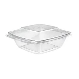 Safe-T-Fresh® Deli Container Hinged With Dome Lid 32 OZ PET Clear Square Tamper-Evident 168/Case