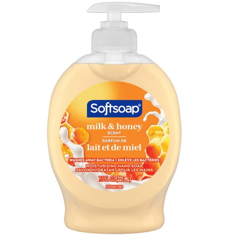 Softsoap Hand Soap Liquid 7.5 OZ Milk & Honey Pump 1/Case