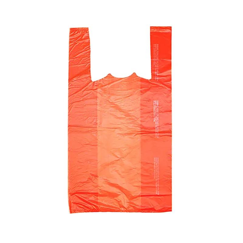 Bag 12X8X24 IN Plastic 0.65MIL Orange T-Sack Gusset 1000/Case