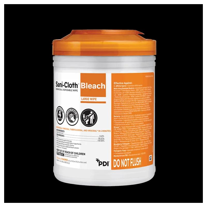 Sani-Cloth® Germicidal Bleach 6X5 IN Wipe 160 Count/Pack 12 Packs/Case