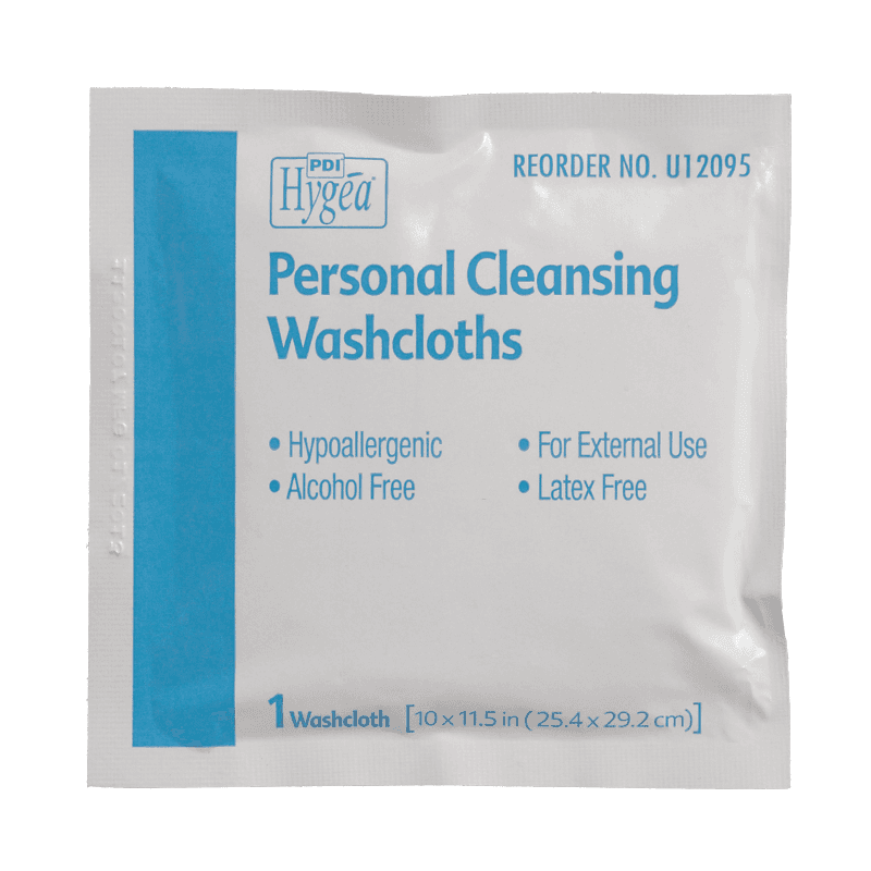Hygea® Washcloth Multi-Purpose Individual Pre-Moistened 400 Count/Case