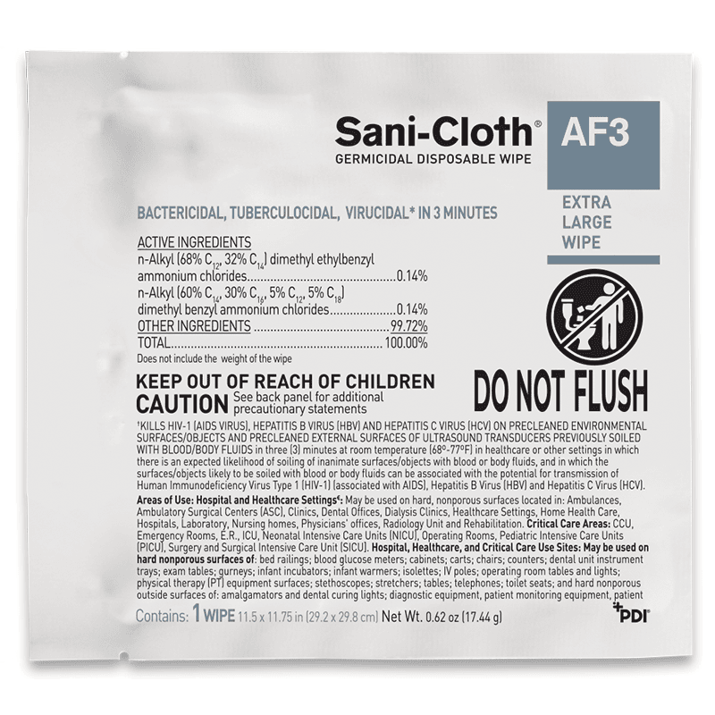 Sani-Cloth® AF3 Germicidal Wipe Alcohol Free 1/Case