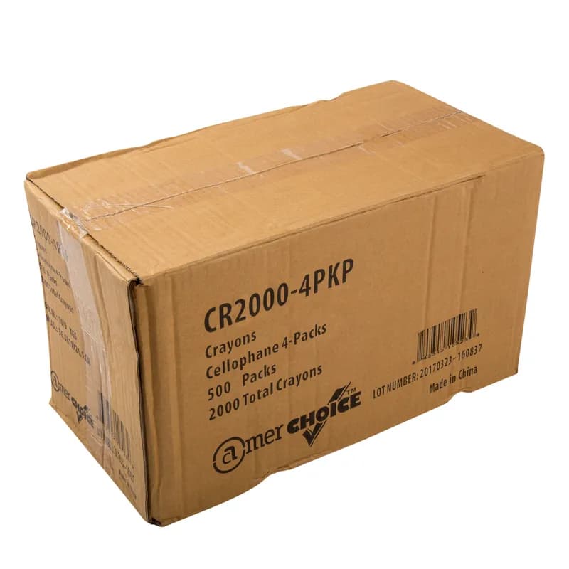 Crayons 4-Pack 500 Count/Pack 4 Packs/Case 2000 Count/Case