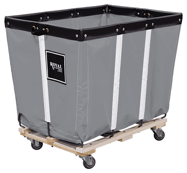 Tilt Truck Liner 36X26X34 IN 12 Bushel Gray Vinyl Permanent Basket Wood Base 1/Each