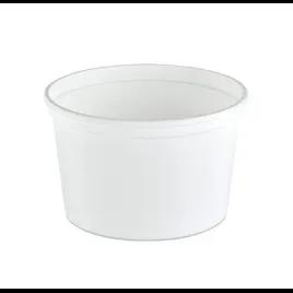 Value Line Deli Container Base 16 OZ PP White Round 500/Case