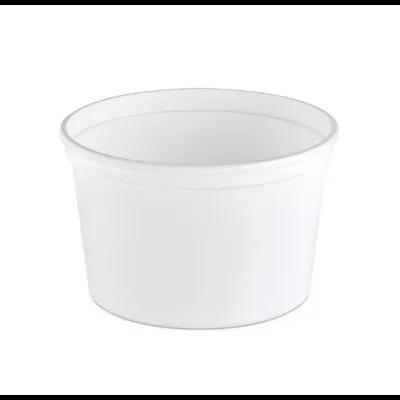 Value Line Deli Container Base 16 OZ PP White Round 500/Case