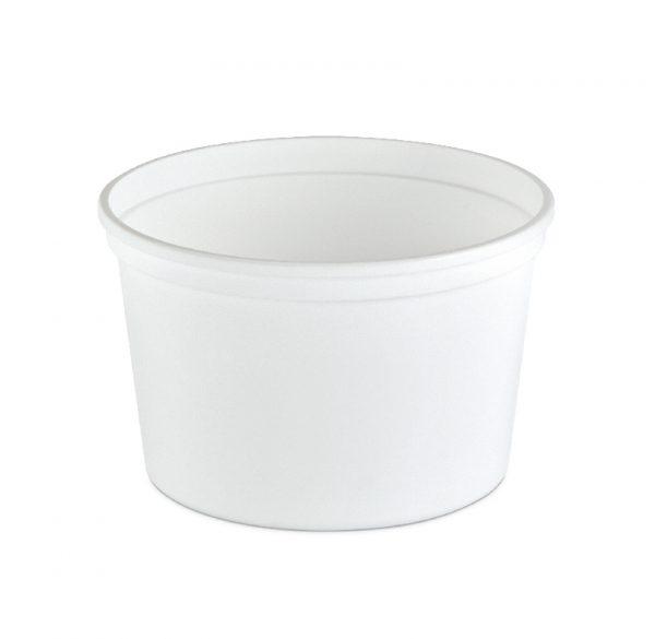 Value Line Deli Container Base 16 OZ PP White Round 500/Case