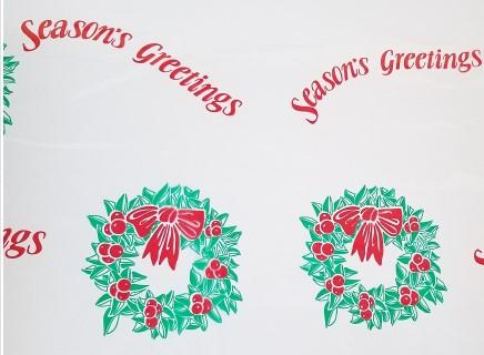 Multi-Purpose Roll 40IN X100FT Cellophane Multicolor Holiday 1/Roll