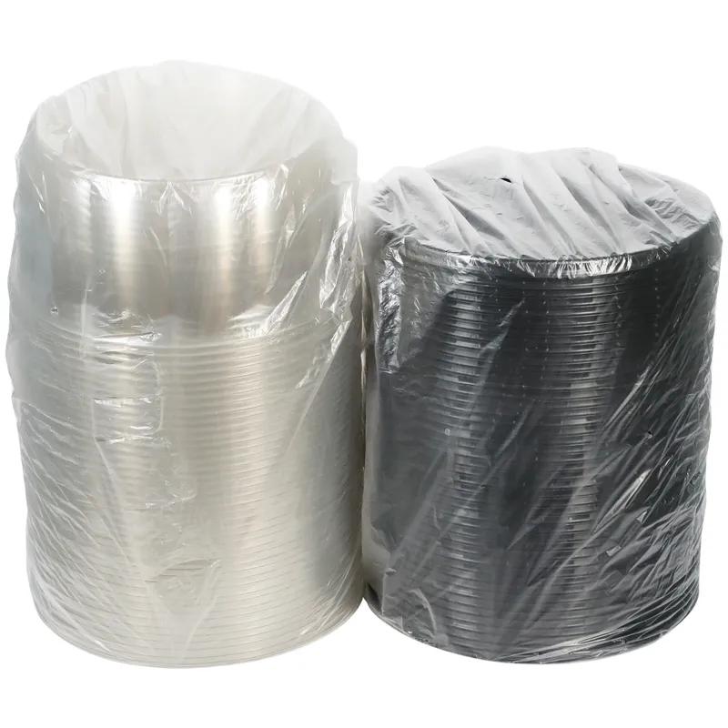 RoseDome Cake Container & Lid Combo With High Dome Lid 13X5.75 IN PET Clear Black Round 45/Case