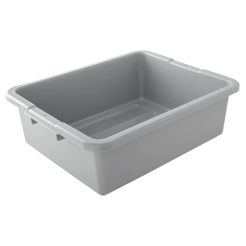 Bus Box 21.50X17.13X7.00 IN HDPE Gray Undivided Utility 1/Each