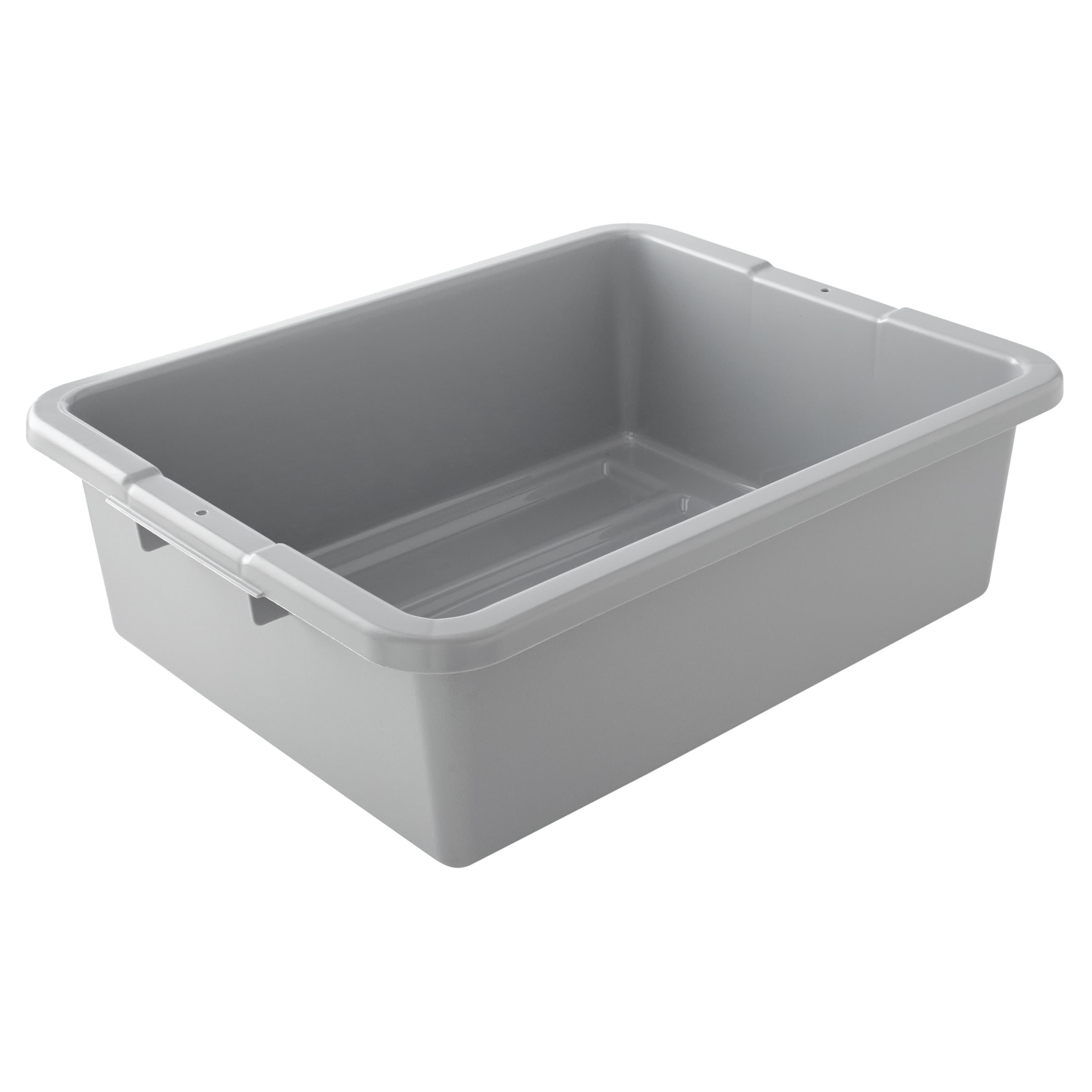 Bus Box 21.50X17.13X7.00 IN HDPE Gray Undivided Utility 1/Each
