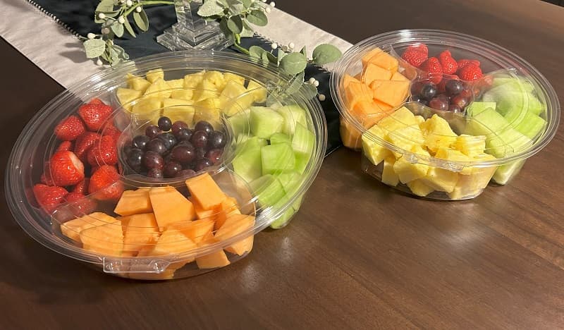 Serving Tray Base & Lid Combo 5 Compartment 44/Case