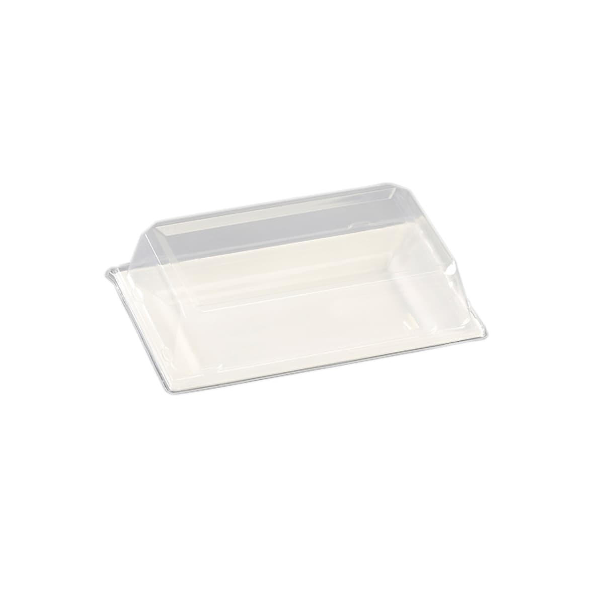 Lid Dome 11 IN PET Rectangle For Plate Unhinged 120/Case