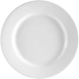 Clinton Plate 9 IN Porcelain Super White Rolled Edge 24/Case