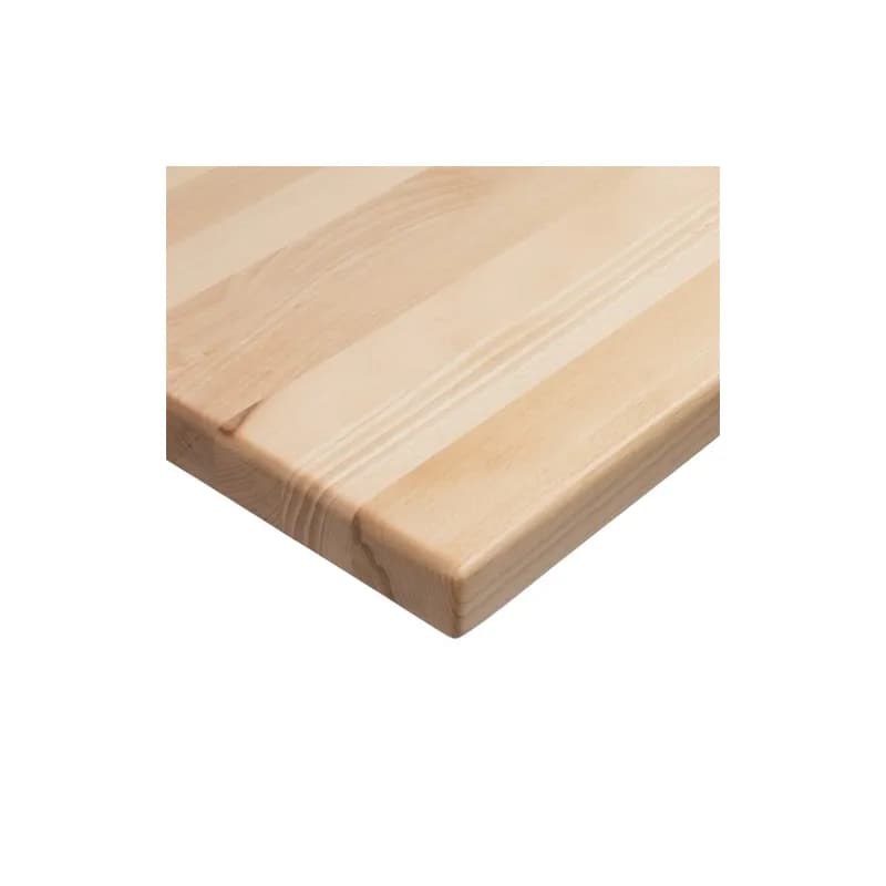 Tabletop 24X30 IN White Beech 1.5IN Thick UV Finish 1/Each