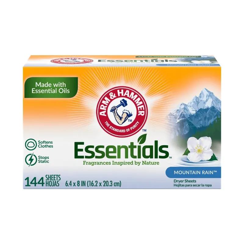 Arm & Hammer Essentials™ Mountain Rain Dryer Sheets 144/Box