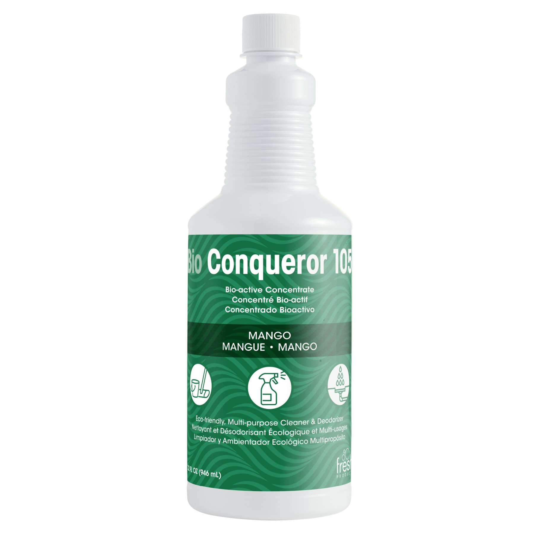 Bio Conqueror 105 Deodorizer Mango Clear Liquid Concentrate 1 QT 12/Case