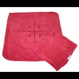 SmartTowel™ Cleaning Towel Microfiber Red 5 Count/Pack