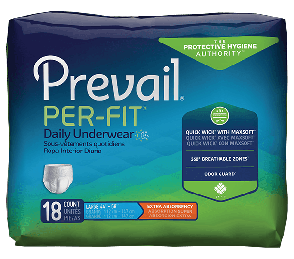 Prevail® Unisex Underwear Small (SM) 80/Case