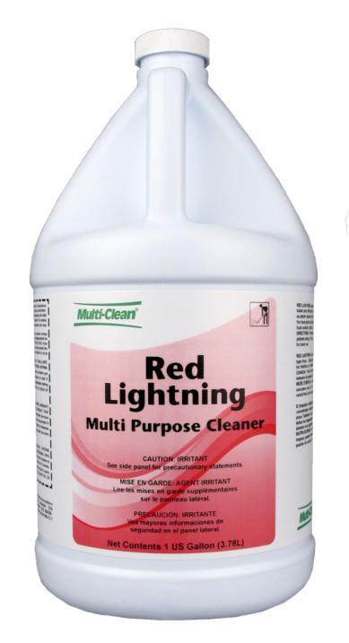 Multi-Clean® Red Lightning Fresh Lemon Cleaner 1 GAL Multi-Surface 4 Count/Case
