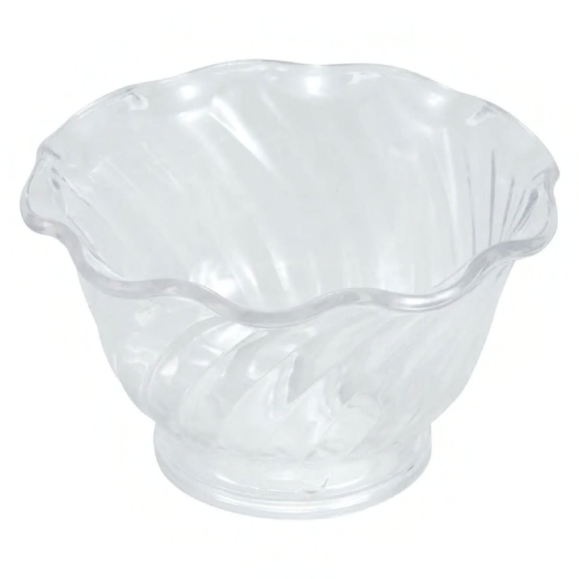 Ice Cream Dish Berry Dish 5 OZ Plastic Clear 12/Dozen