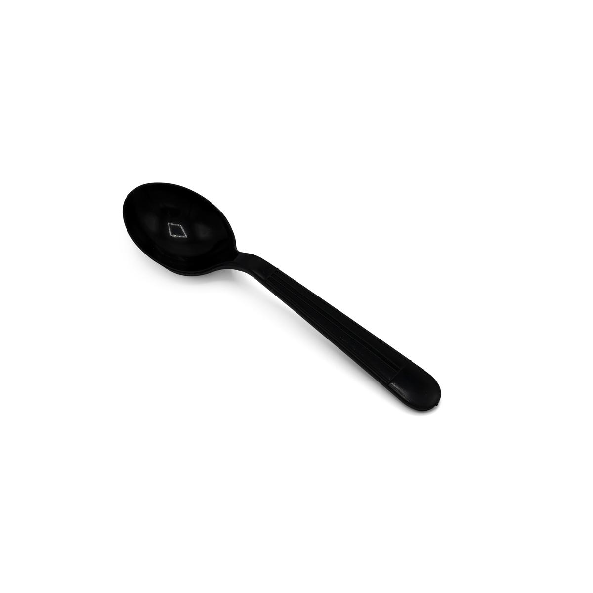 Victoria Bay Soup Spoon PP Black Heavyweight Individually Wrapped 1000/Case