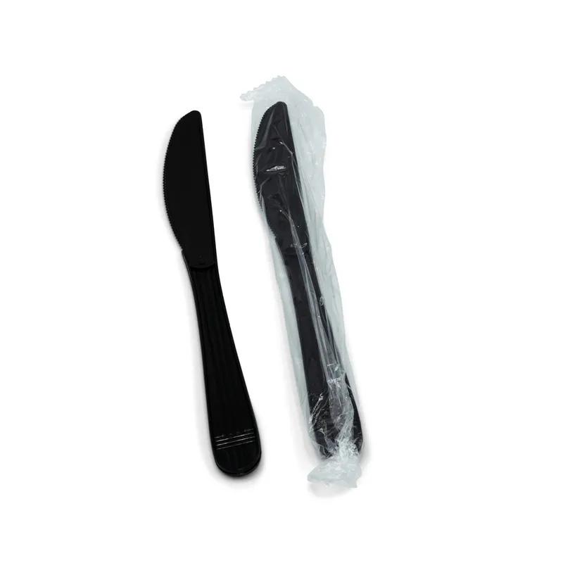 Victoria Bay Knife PP Black Heavyweight Individually Wrapped 1000/Case
