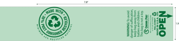 Produce Bag Roll 15X28 IN Plastic 2100/Case