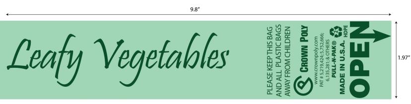 Produce Bag Roll 15X28 IN Plastic 2100/Case