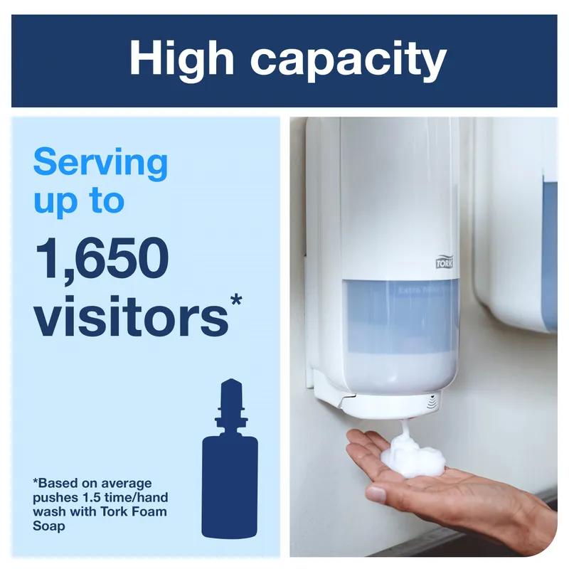 Tork S4 Soap Dispenser Foam 5.04X4.41X10.9 IN White Plastic Automatic 1/Each