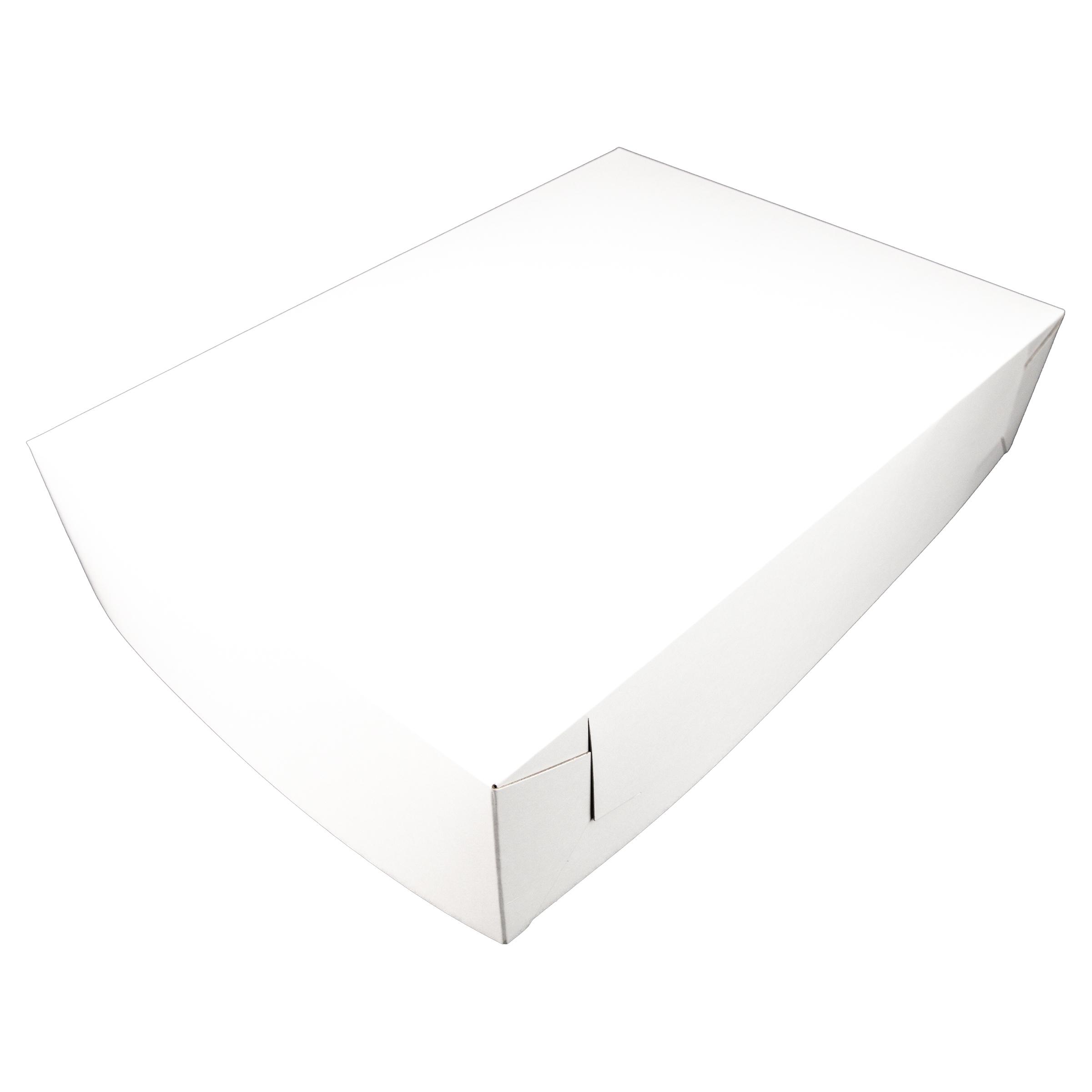 Bakery Box Top 19.5X14.4 IN White Lock Corner 100/Bundle