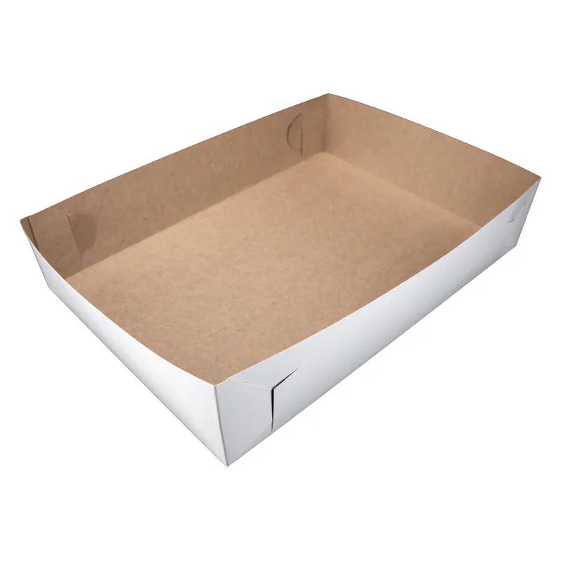 Bakery Box Top 19.5X14.4 IN White Lock Corner 100/Bundle