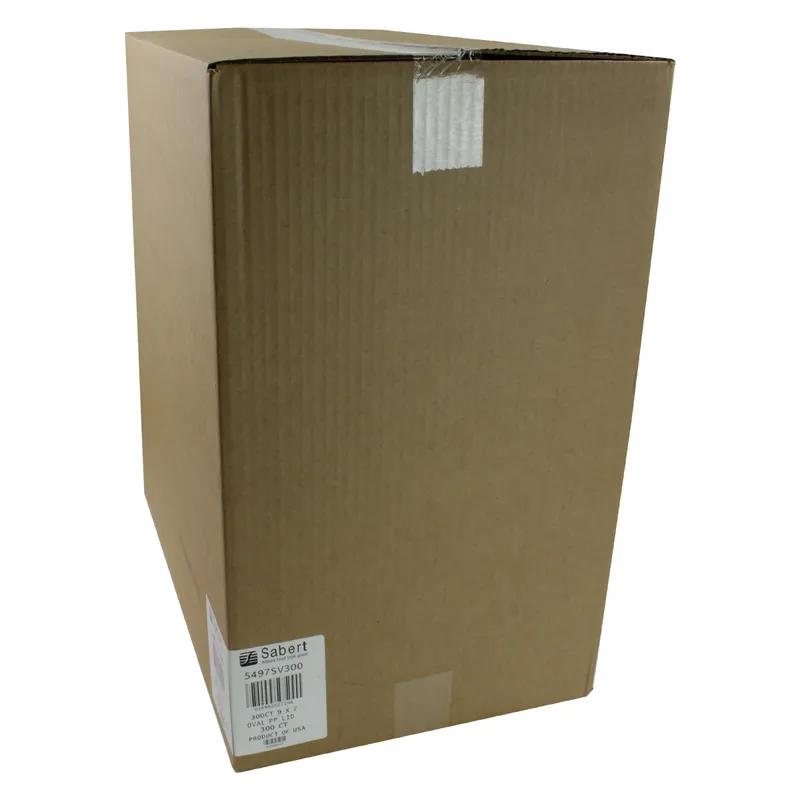 Lid Dome Small (SM) 9.29X6.79X1.5 IN 1 Compartment PP Clear Oval For Burrito Bowl Unhinged 300/Case