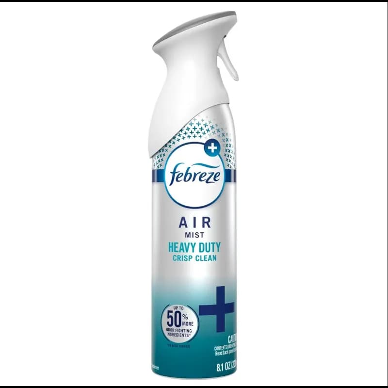 Febreze Air Freshener Crisp Clean Spray 8.1 OZ 6/Case