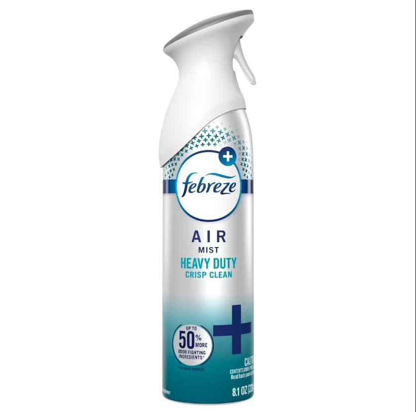 Febreze Air Freshener Crisp Clean Spray 8.1 OZ 6/Case