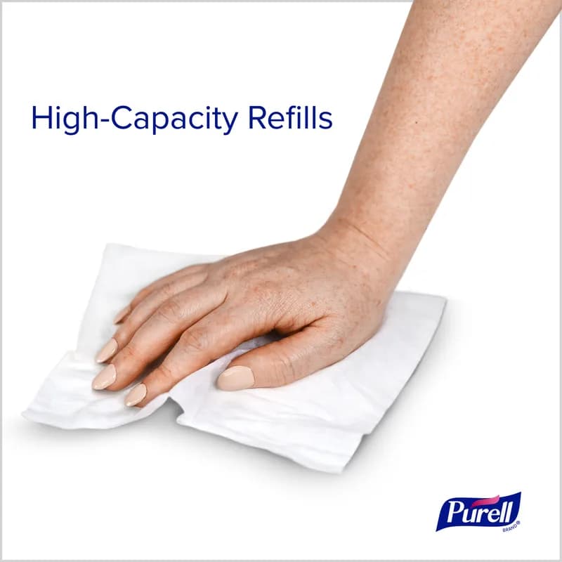 Purell® Wipe Dispenser 13.38X11.0X11.06 IN White 1/Each