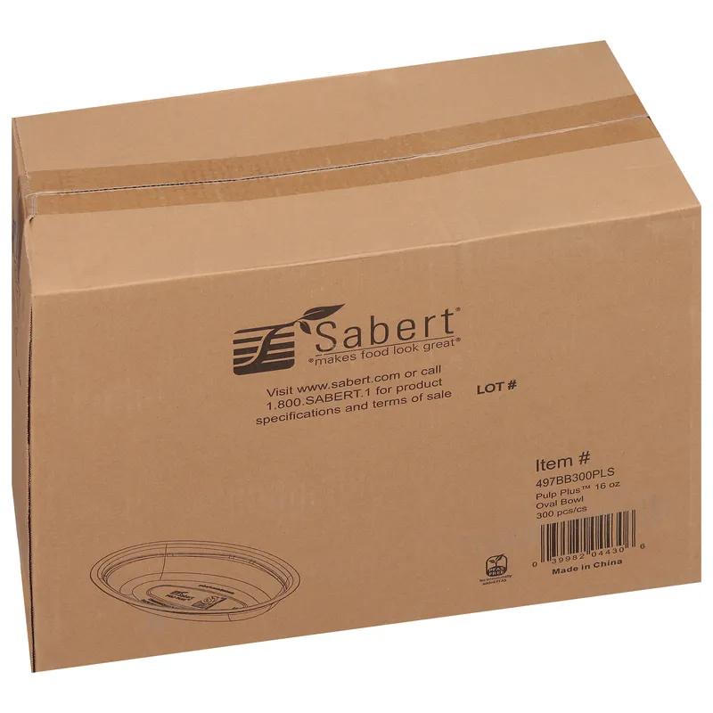 Burrito Bowl 16 OZ Pulp Fiber Kraft Oval 300/Case