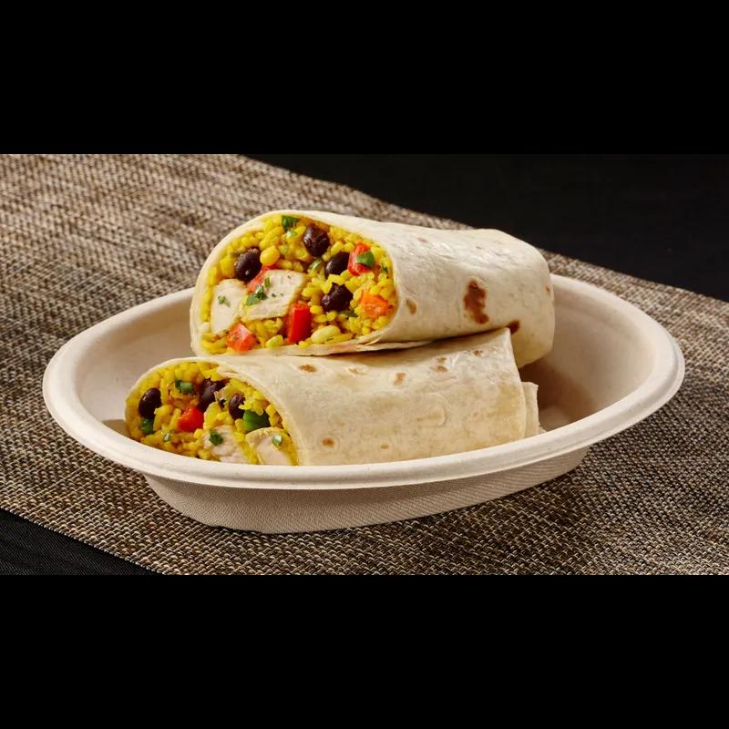 Burrito Bowl 16 OZ Pulp Fiber Kraft Oval 300/Case