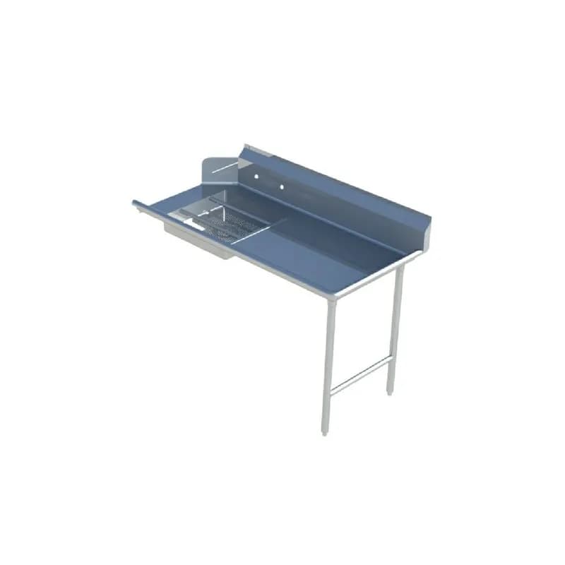 Dishtable 48X30X34 IN Stainless Steel With 20X20 Sink Straight Right‐to‐Left Operation 1/Each