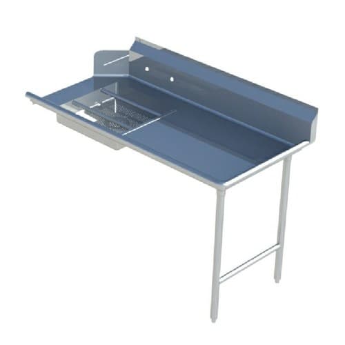 Dishtable 48X30X34 IN Stainless Steel With 20X20 Sink Straight Right‐to‐Left Operation 1/Each