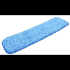 Wet Mop Pad 18X5 IN Blue Microfiber Looped 12/Dozen